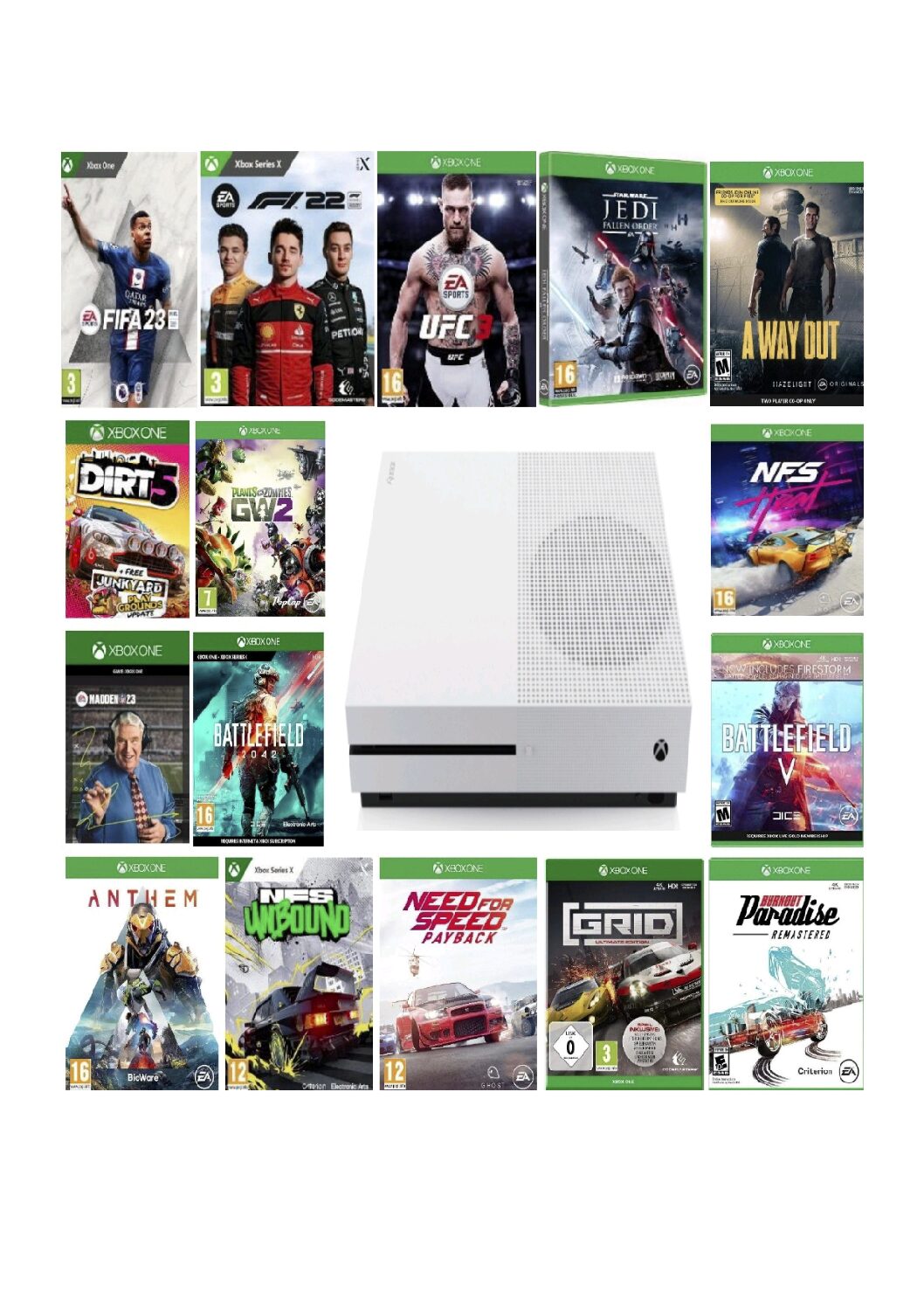 XBOX ONE S 1TB, Unboxed  With Unlimted Games 1yr Warranty
