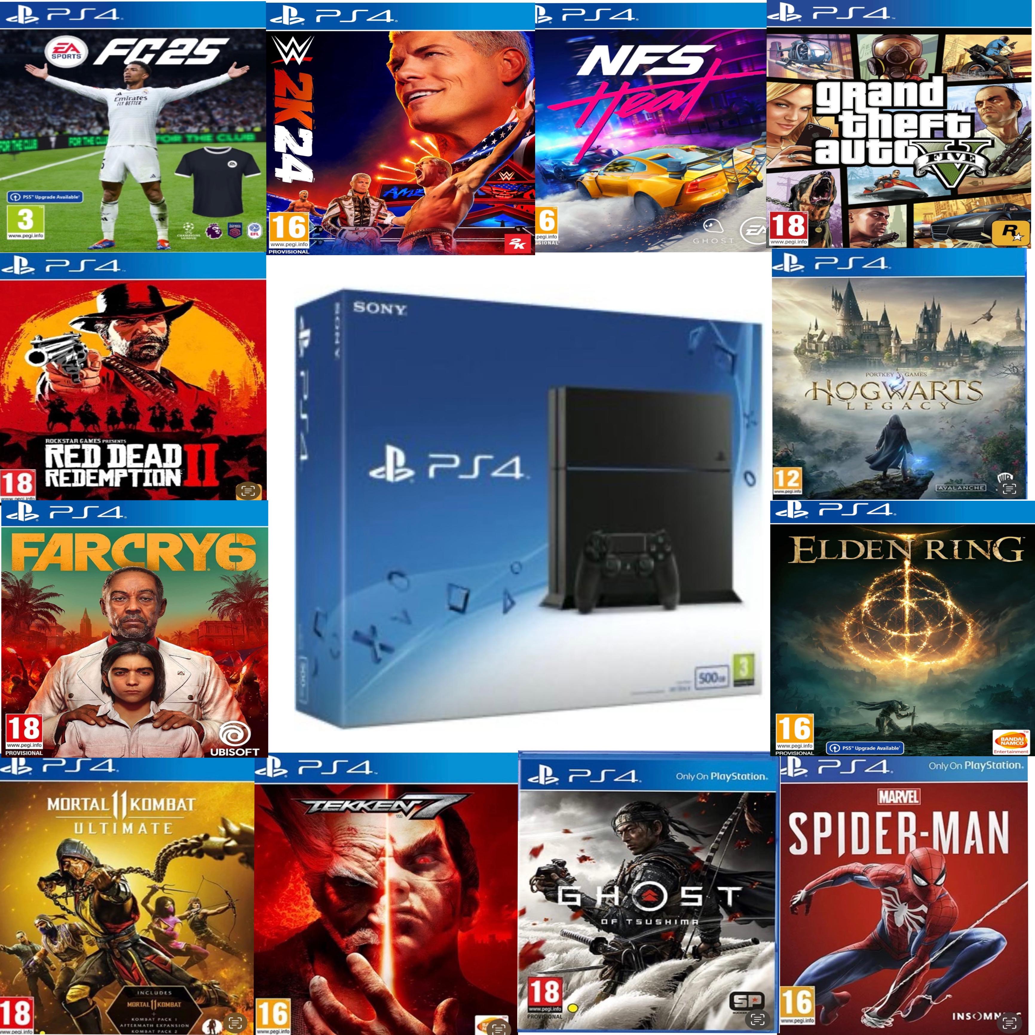 PlayStation 4 Fat 1TB With 80 Games (pre-owned)