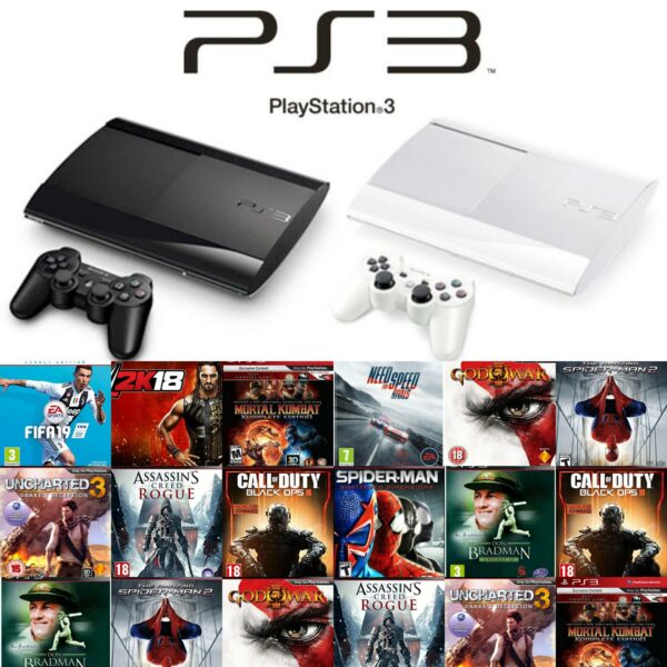 PS3 Super Slim 500GB With 40 Games