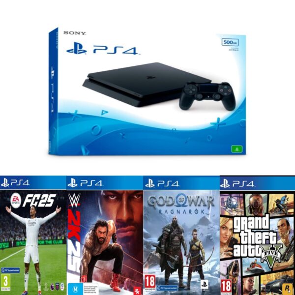 Sony PS4 Slim 1TB Unboxed  (6 month  Warranty) 4 Games