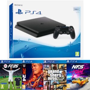 Sony PS4 Slim 500GB Unboxed (6month Warranty) 4 Games Bundle.