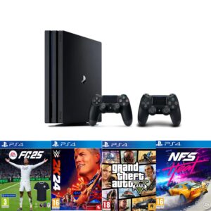 Sony PlayStation 4 Pro With 2 Controller 4 Games