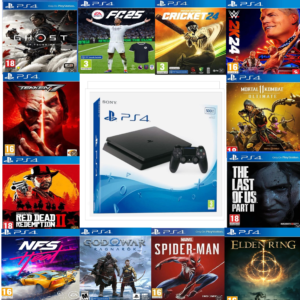 PlayStation 4 Slim 500GB With 1 Controller 80+ Games (pre-owned)
